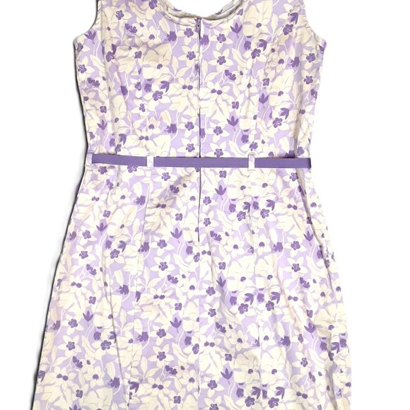 Faded Glory Stretch Dress Size 12, Sleeveless, Purple & White, Zipper closure - Picture 2 of 7